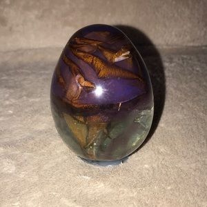 Epoxy resin Egg with Rose 🌹 inside and glow glitter ✨ New